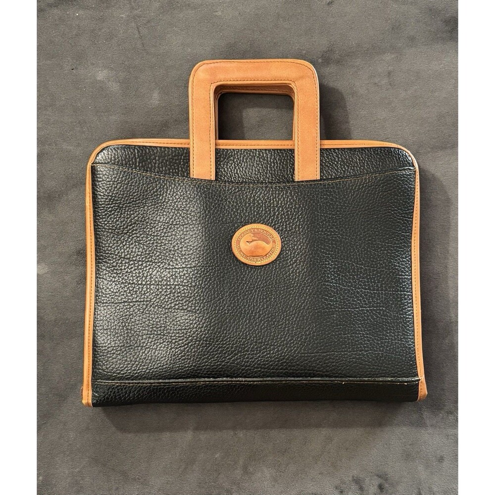 Rare Dooney & Bourke-All Weather Leather-Briefcase/Portfolio-Retract Handles